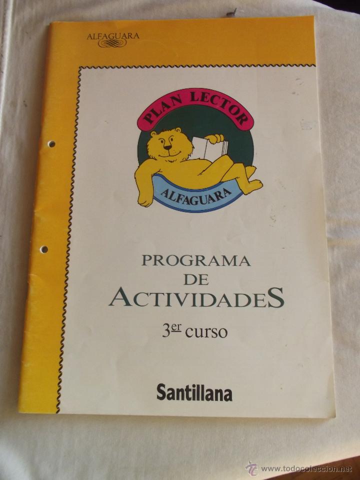 Libros de segunda mano: PLAN LECTOR ALFAGUARA PROGRAMA DE ACTIVIDADES 3 CURSO - Foto 1