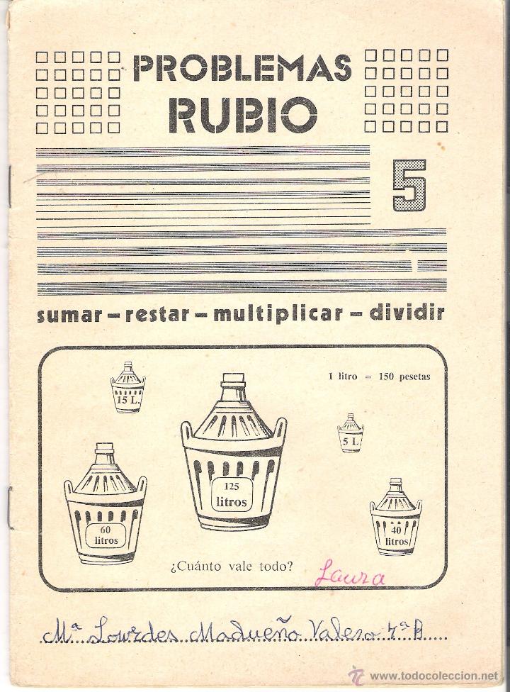 Libros de segunda mano: PROBLEMAS RUBIO - Lote de varios cuadernos - Foto 5