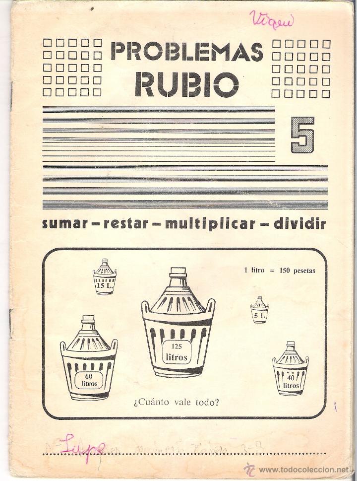 Libros de segunda mano: PROBLEMAS RUBIO - Lote de varios cuadernos - Foto 6