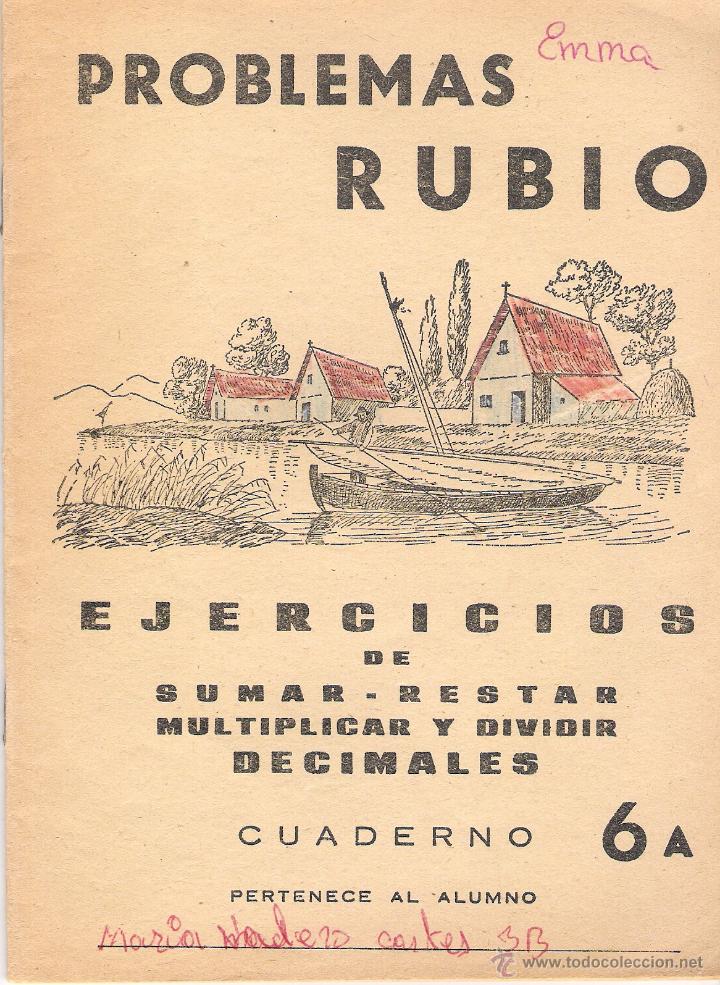 Libros de segunda mano: PROBLEMAS RUBIO - Lote de varios cuadernos - Foto 9