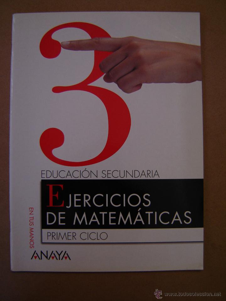 Libros de segunda mano: Cuaderno ejercicios de matem&aacute;ticas - Primer ciclo E.S.O n&ordm; 3 - En tus manos - Foto 1