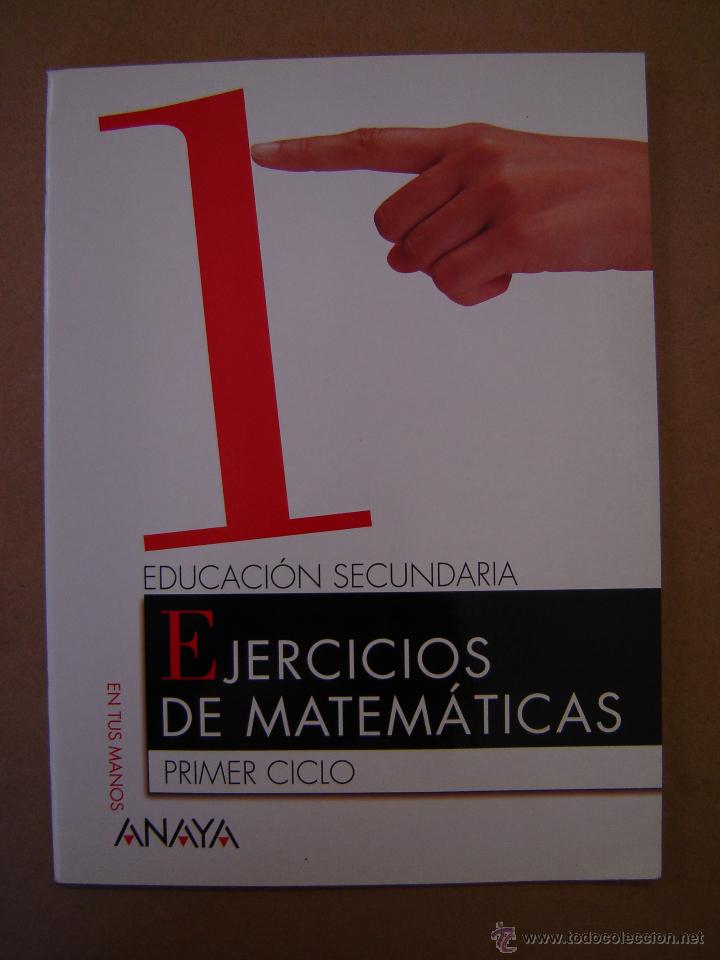 Libros de segunda mano: Cuaderno ejercicios de matem&aacute;ticas - Primer ciclo E.S.O n&ordm; 1 - En tus manos - Foto 1