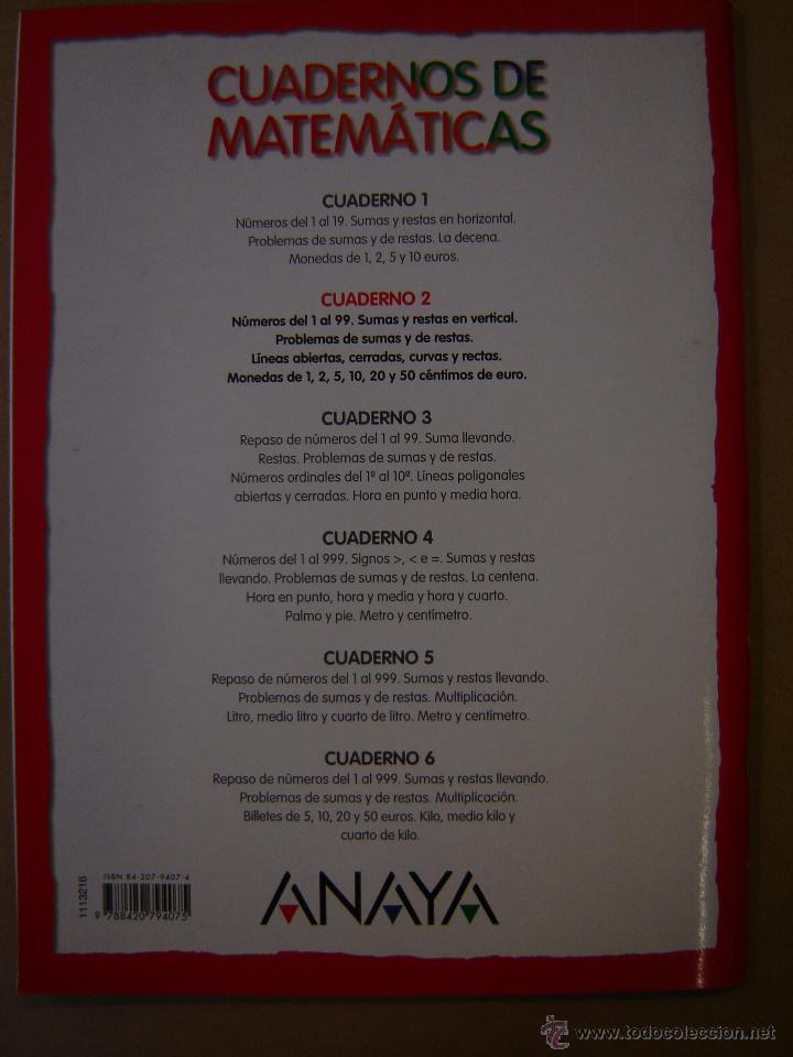 Libros de segunda mano: Cuaderno de matem&aacute;ticas 2 - Primaria primer ciclo - Seis miradas - Foto 2