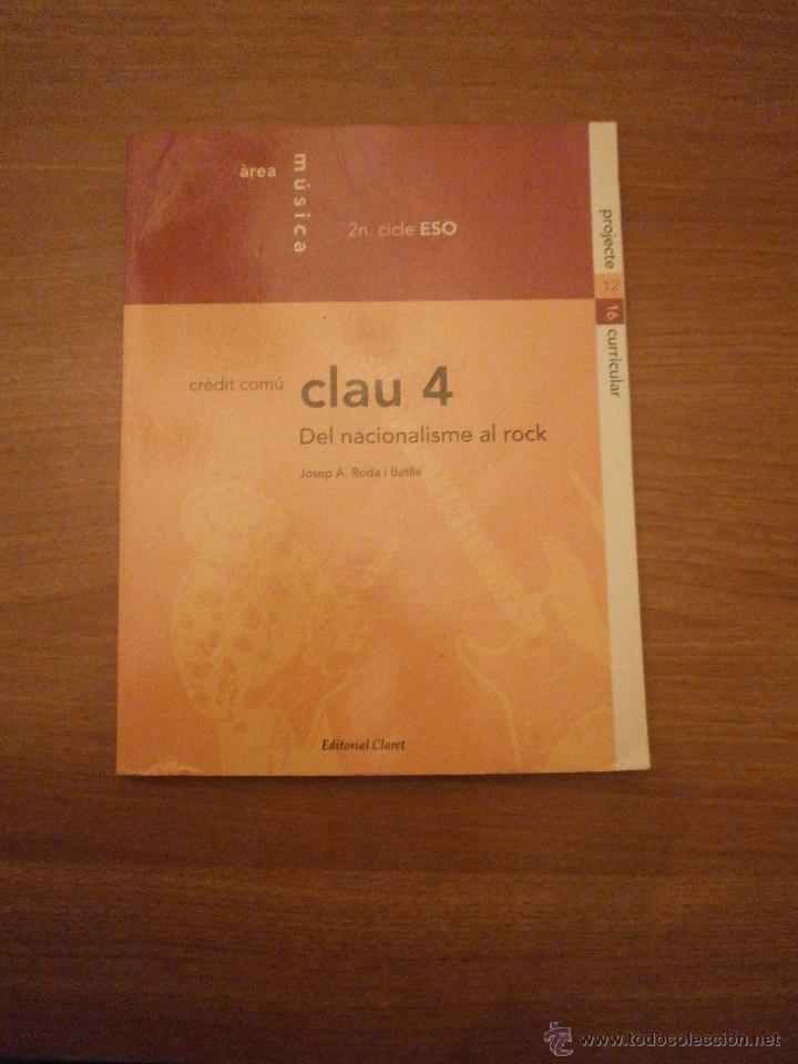 Libros de segunda mano: LIBRO MUSICA 2&ordm; CICLE, ESO - CREDIT COMU CLAU 4 - Foto 1