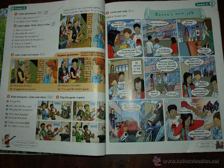 Libros de segunda mano: LIBROS DE INGLES. OXFORD. EXPLORERS 6. CLASS BOOK, ACTIVITY BOOK. USADOS Y COMPLETADOS. - Foto 4