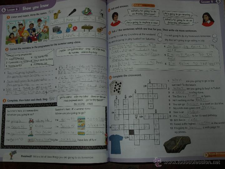 Libros de segunda mano: LIBROS DE INGLES. OXFORD. EXPLORERS 6. CLASS BOOK, ACTIVITY BOOK. USADOS Y COMPLETADOS. - Foto 14