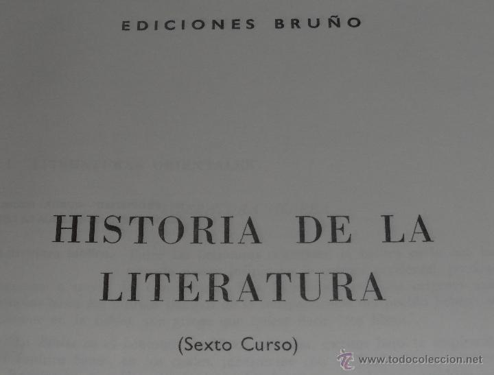 Libros de segunda mano: Historia de la Literatua - Ediciones Bru&ntilde;o (1966) - Foto 2
