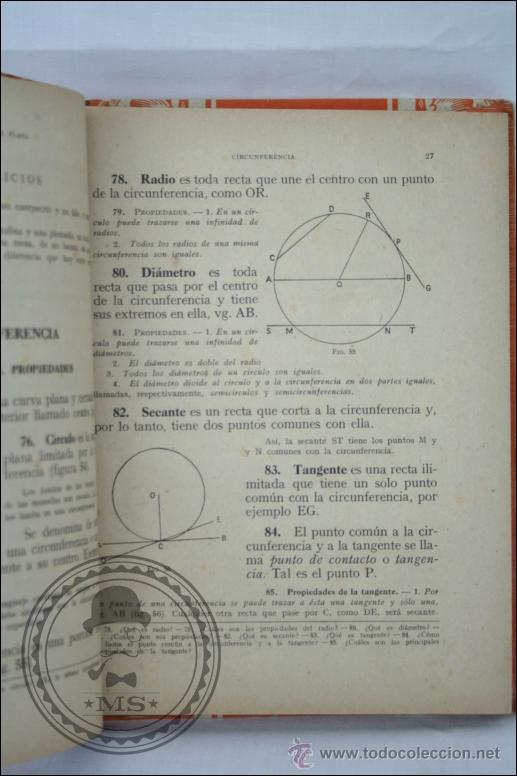 Libros de segunda mano: Libro de Texto Geometr&iacute;a Segundo Grado - 1946 - Ed. Luis Vives - Foto 2