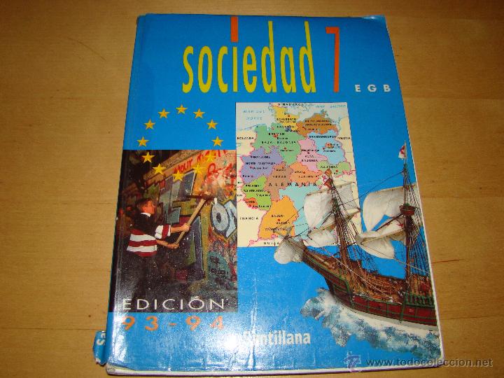 Libros de segunda mano: SOCIEDAD 7 EGB - SANTILLANA - Foto 1