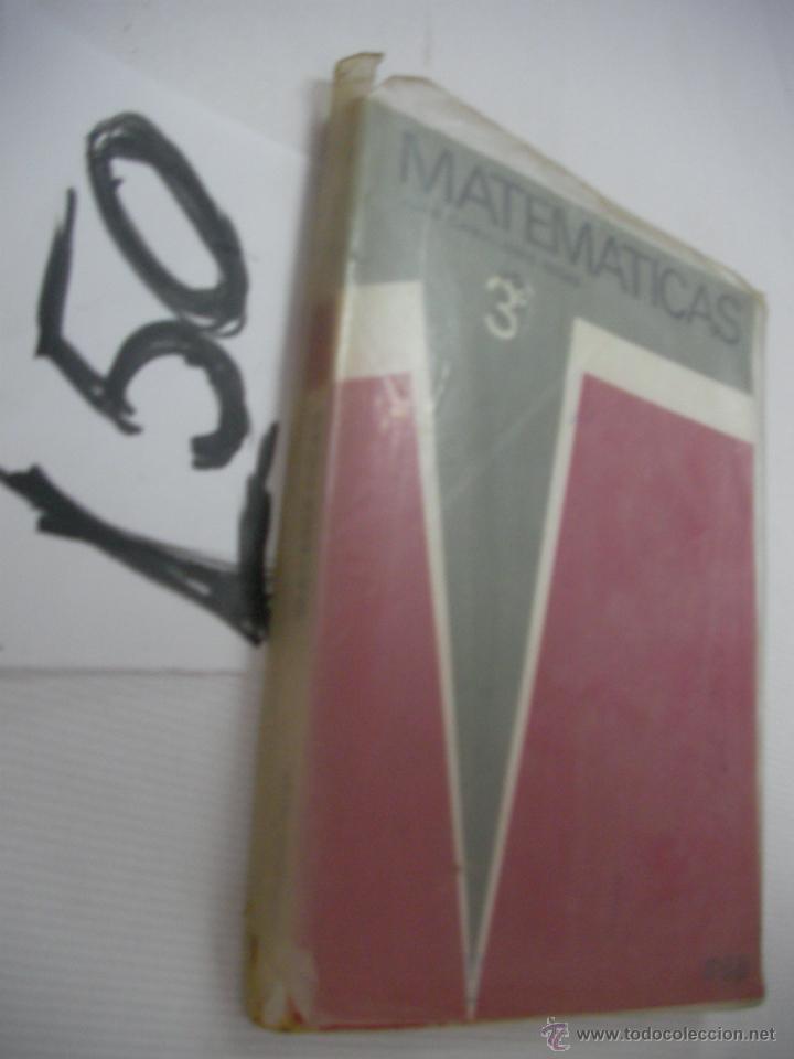 Libros de segunda mano: ANTIGUO LIBRO DE TEXTO - MATEMATICAS 3&ordm; - Foto 1
