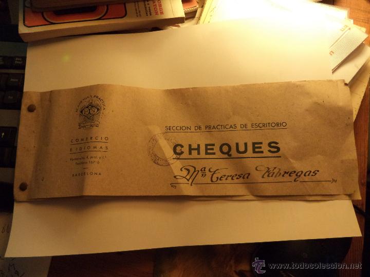Libri di seconda mano: Antiguo seccion de practicas de escritorio CHEQUES