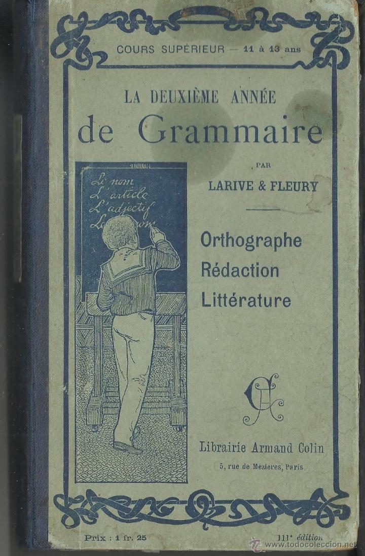 Libros de segunda mano: MUY ANTIGUO LIBRO DE GRAMATICA EN FRANCES - Foto 1