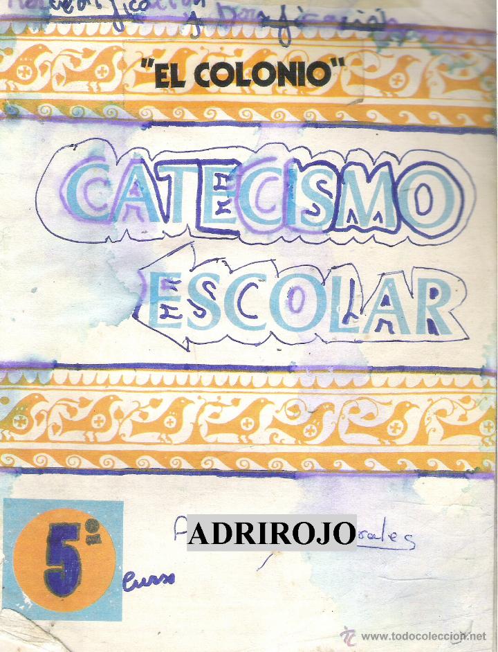 Libros de segunda mano: 1 LIBRO TEXTO A&Ntilde;O 1975 - CATECISMO ESCOLAR - 5&ordm; EGB - Foto 1