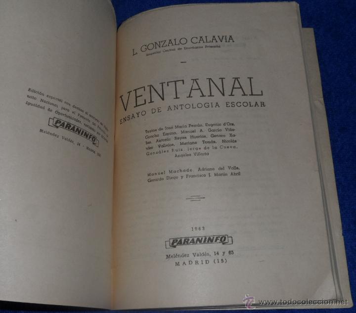 Libros de segunda mano: Ventanal - L.Gonzalo Calavia (1963) &iexcl;Impecable! - Foto 2
