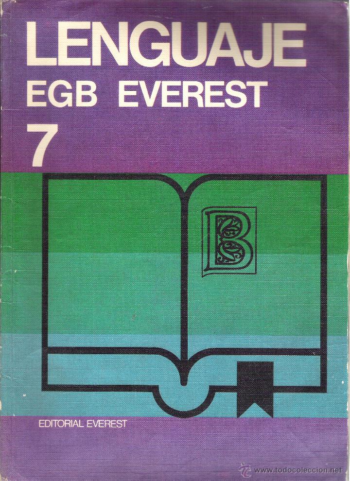 Libros de segunda mano: 1 LIBRO DE TEXTO A&Ntilde;O 1978 - 7&ordm; E.G.B - LENGUAJE ( EDITORIAL EVEREST ) - Foto 1