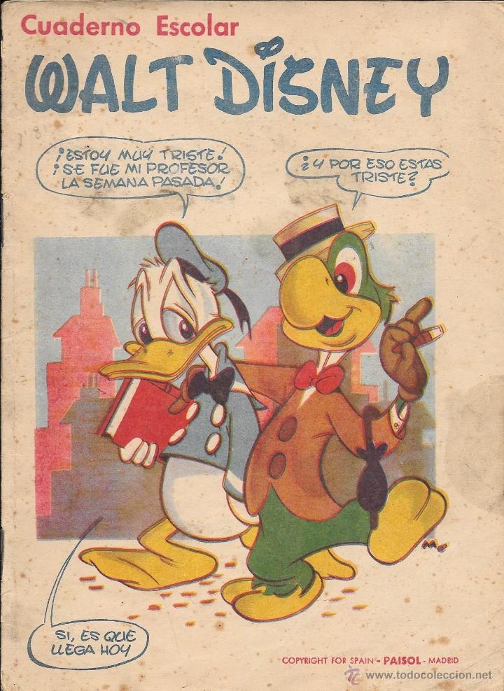 Libri di seconda mano: Libreta. Cuaderno Escolar Walt Disney. Paysol. Madrid.