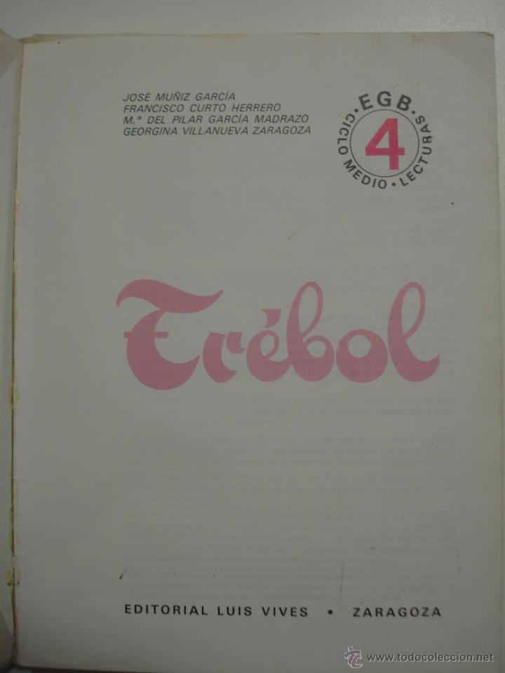 Libros de segunda mano: LIBRO TREBOL 4 EGB, EDELVIVES, 1.982 - Foto 2