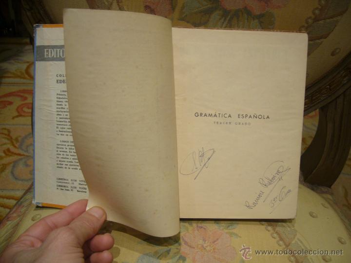 Libros de segunda mano: GRAMATICA TERCER GRADO. EDITORIAL LUIS VIVES 1.960. - Foto 3