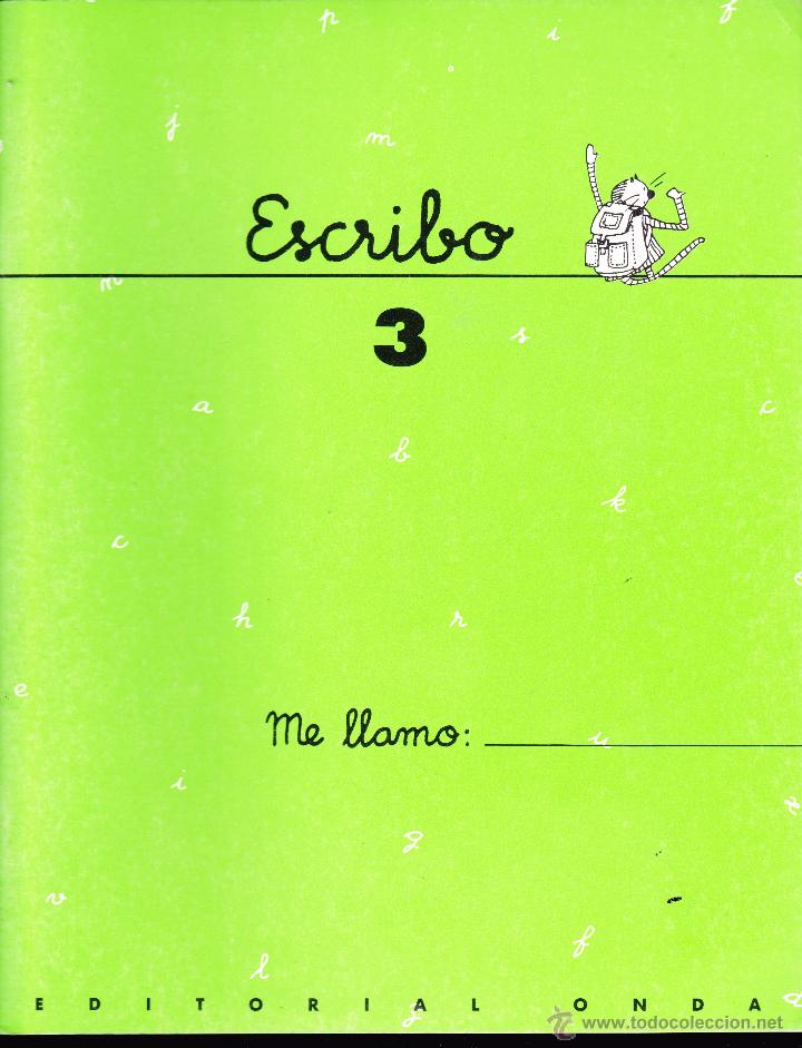 Libros de segunda mano: CUADERNO ESCRIBO N&ordm; 3 A&Ntilde;O 1992 ED . ONDA - Foto 1