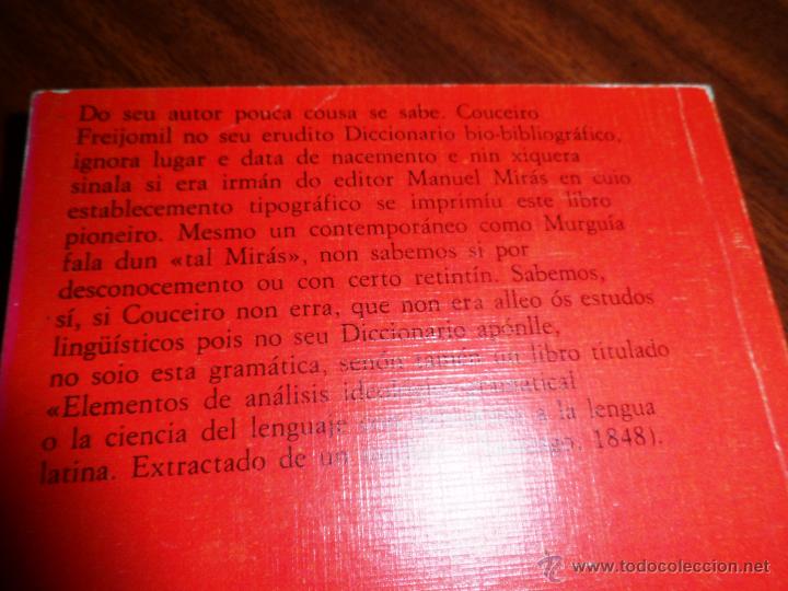 Libros de segunda mano: GRAM&Aacute;TICA. FRANCISCO MIRAS. ED. FACS&Iacute;MIL DA PRIMEIRA GRAM&Aacute;TICA GALEGA, 1864 - Foto 3
