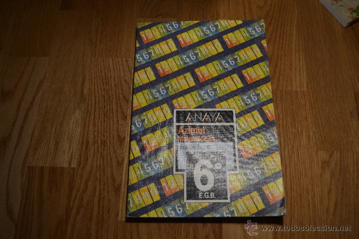 Libros de segunda mano: LIBRO DE TEXTO AZIMUT - MATEM&Aacute;TICAS 6&ordm; E.G.B. Editorial Anaya PERFECTO - Foto 1