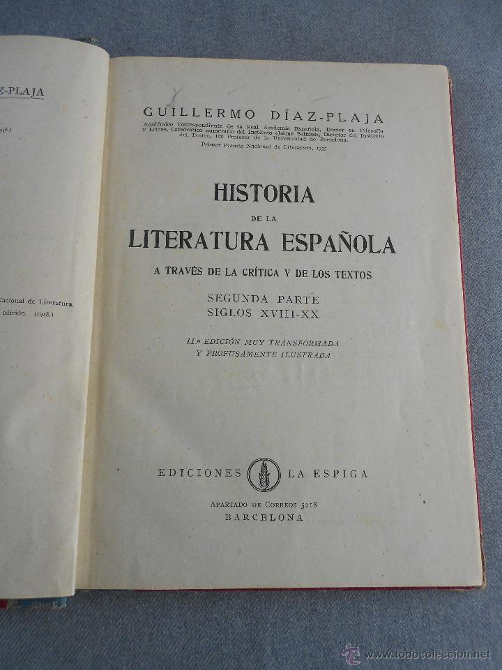 Libros de segunda mano: HISTORIA DE LA LITERATURA ESPA&Ntilde;OLA - Foto 4