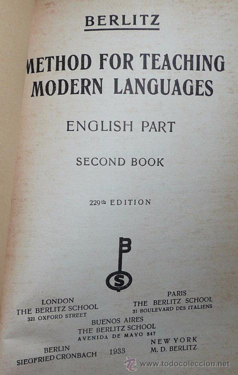 Libros de segunda mano: Berlitz Method - English Part Second Book (1933) - Foto 2