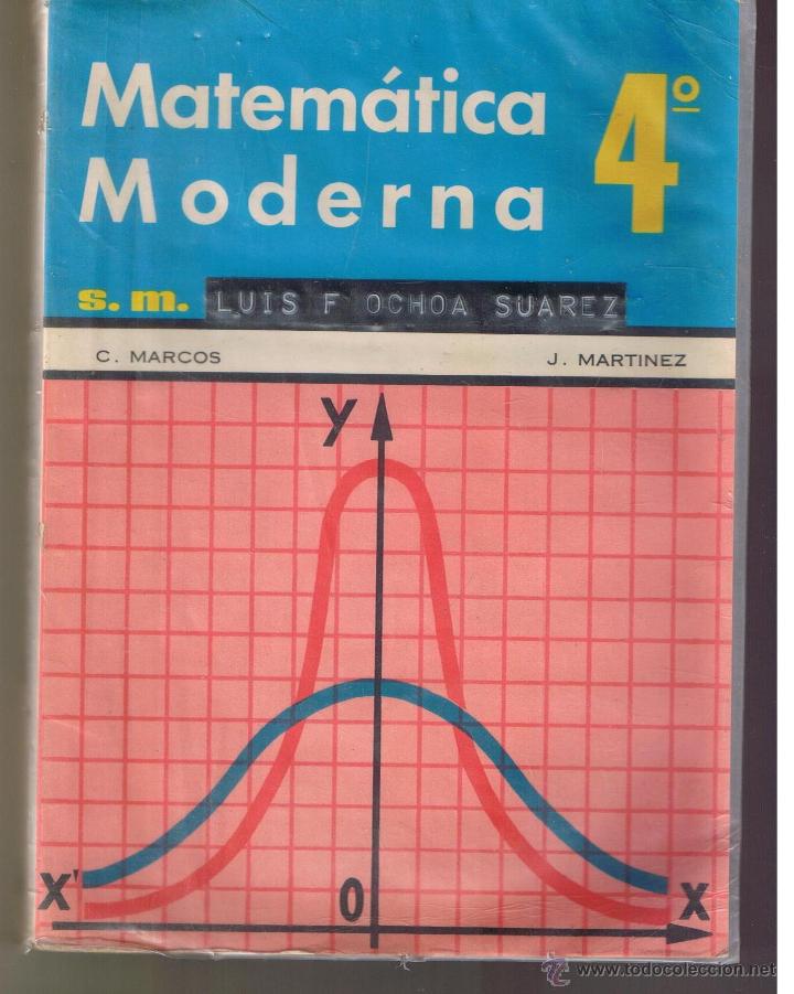 Libros de segunda mano: MATEM&Aacute;TICA MODERNA . 4&ordm;. EDICIONES S. M. 1970.  (C/N4) - Foto 1