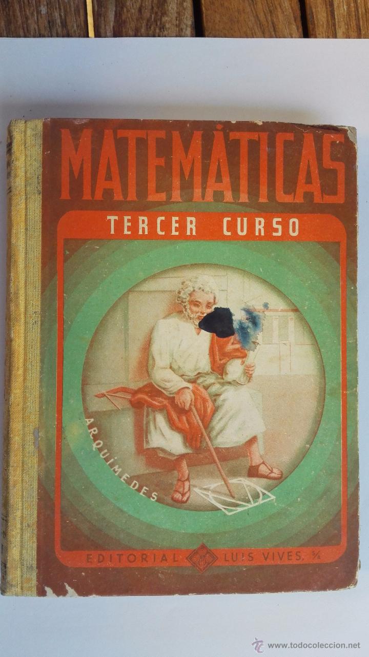 Libros de segunda mano: MATEMATICAS, TERCER CURSO, EDITORIAL LUIS VIVES - Foto 1