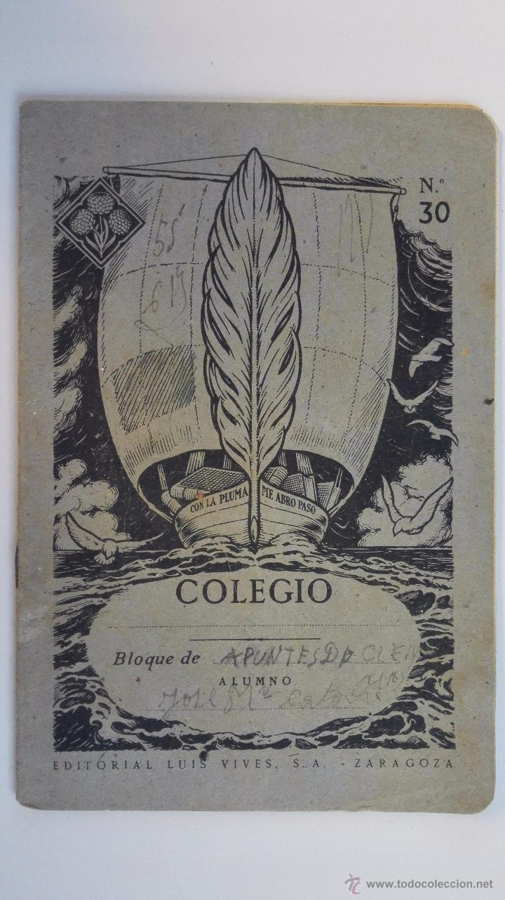 Libros de segunda mano: CUADERNO COLEGIO, EDITORIAL LUIS VIVES - Foto 1