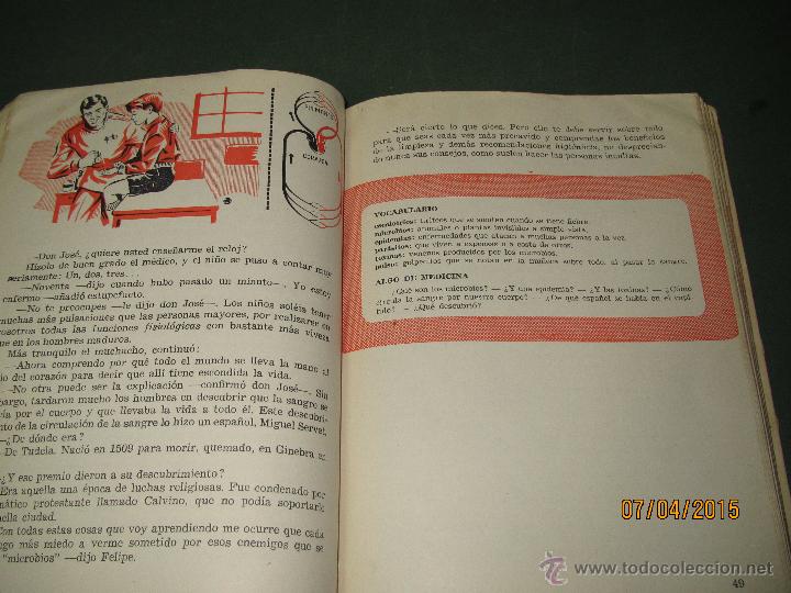 Libros de segunda mano: Antiguo Libro de Escuela CHICOS Y COSAS 3&ordm; y 4&ordm; Grado - Ediciones S.M. de 1963 - Foto 3