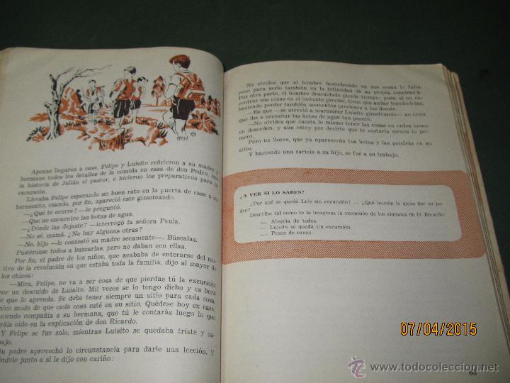Libros de segunda mano: Antiguo Libro de Escuela CHICOS Y COSAS 3&ordm; y 4&ordm; Grado - Ediciones S.M. de 1963 - Foto 4