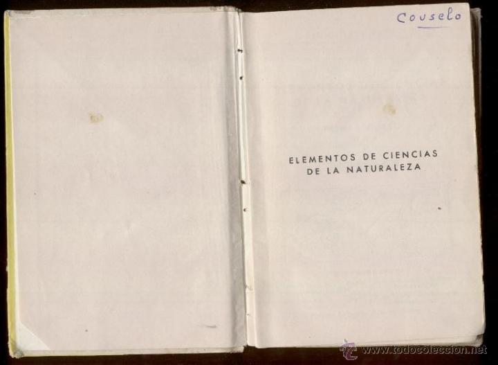 Libros de segunda mano: *CIENCIAS DE LA NATURALEZA*. PRIMER GRADO. EDIC. BRU&Ntilde;O 1958. - Foto 3