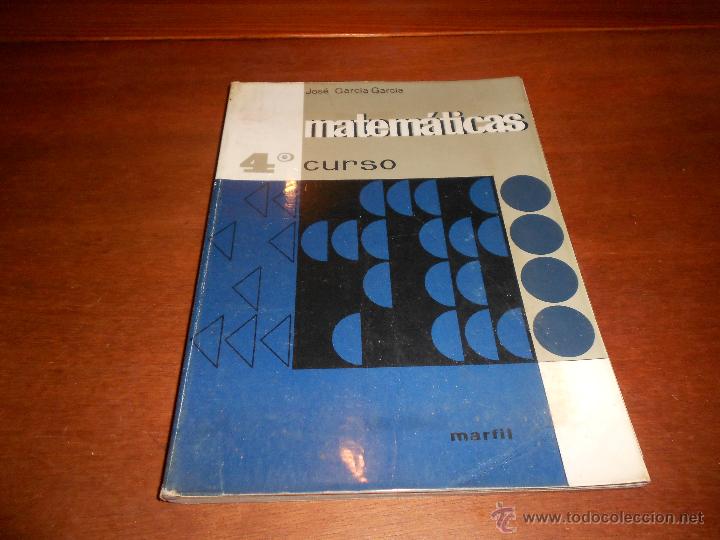 Libros de segunda mano: LIBRO DE TEXTO: MATEM&Aacute;TICAS 4&ordm; CURSO, PLAN 1967 EDITORIAL MARFIL 1970 - Foto 8