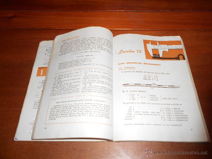 Libros de segunda mano: LIBRO DE TEXTO: MATEM&Aacute;TICAS 1er CURSO, PLAN 1957 EDITORIAL MARFIL 1967 - Foto 9