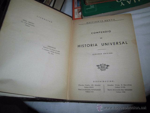 Libros de segunda mano: HISTORIA UNIVERSAL.EDICIONES BRU&Ntilde;O.-2&ordf; EDICION 1952 - Foto 3