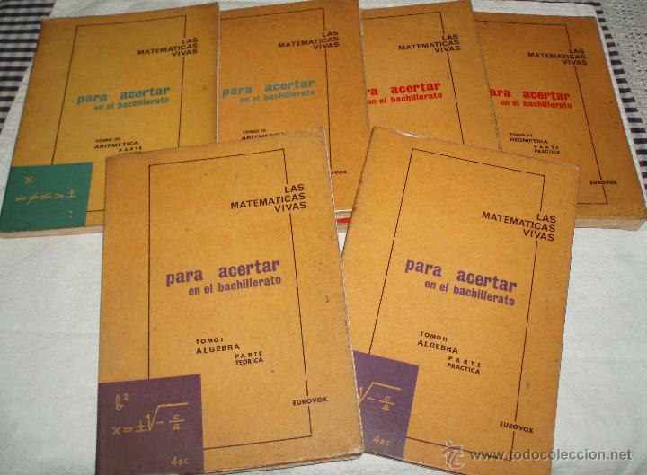 Livres d'occasion: Las matematicas vivas seis tomos
