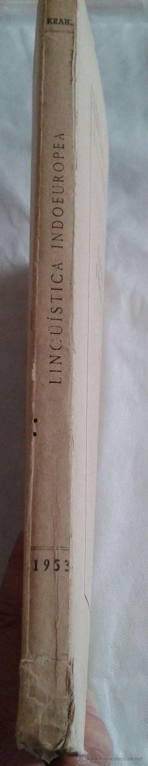 Libros de segunda mano: LING&Uuml;ISTICA INDOEUROPEA  HANS KRAHE CSIC 1953 - Foto 5