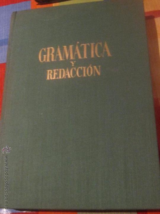 Libros de segunda mano: GRAM&Aacute;TICA Y REDACCI&Oacute;N FRANCISCO MARS&Aacute; EDIT DE GASS&Oacute; A&Ntilde;O 1961 - Foto 1