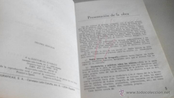 Libros de segunda mano: ORTOGRAFIA EVEREST - cursos 7&ordm; y 8&ordm; - Foto 2