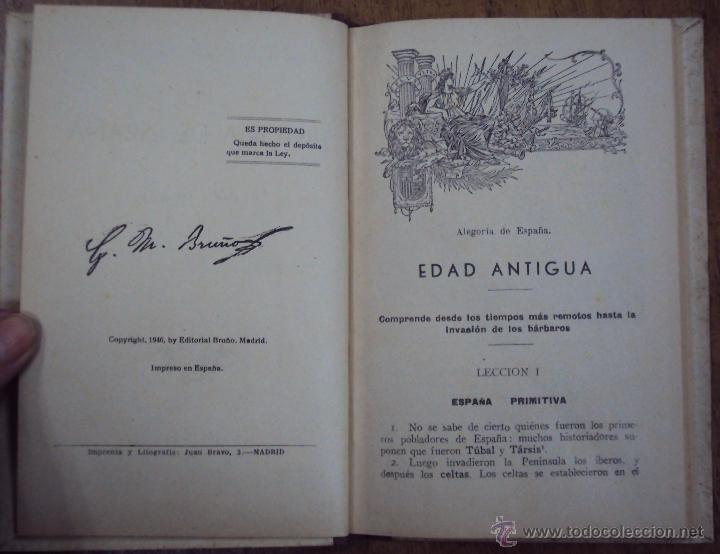 Libros de segunda mano: HISTORIA DE ESPA&Ntilde;A PRIMER GRADO BRU&Ntilde;O 1946 - Foto 5