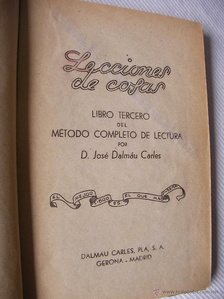 Libros de segunda mano: ANTIGUO LIBRO DE TEXTO - LECCIONES DE COSAS - DALMAU CARLES - Foto 2