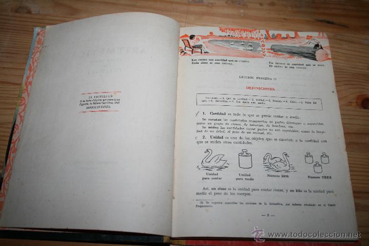 Libros de segunda mano: ARITMETICA PRIMER GRADO - EDITORIAL LUIS VIVES - 1948 - Foto 4