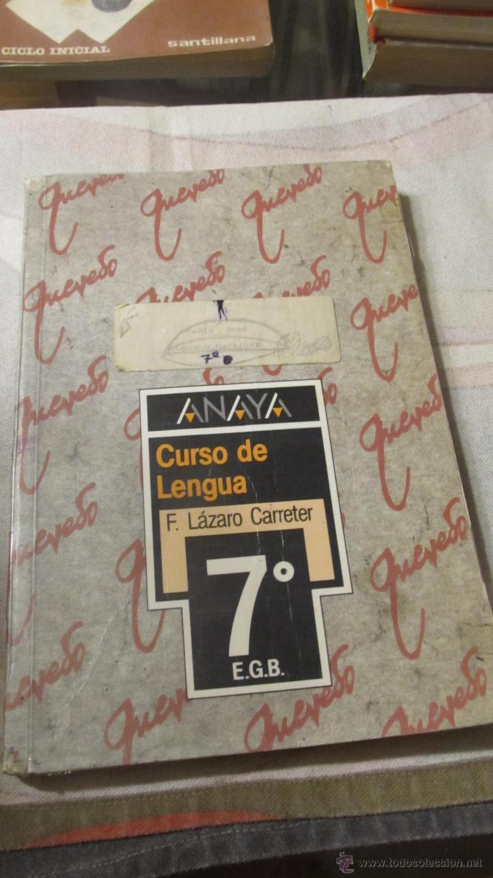 Libros de segunda mano: M69 LIBRO DE TEXTO DE LENGUA 7&ordm; EGB E.G.B. EDITORIAL ANAYA 1991 - Foto 1