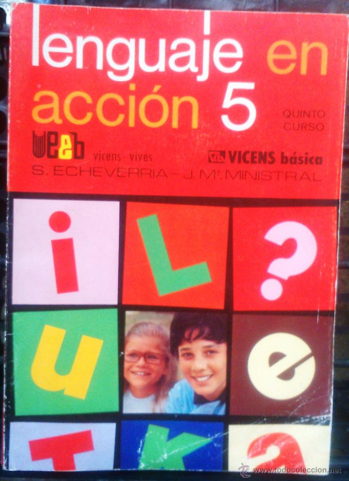 Libros de segunda mano: Lenguaje en acci&oacute;n 5&ordm; Curso. (Vicens-Vives, 1971) - Foto 1