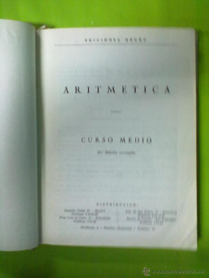 Libros de segunda mano: ARITMETICA 2&ordm; GRADO EDICIONES BRU&Ntilde;O 1962 - Foto 2