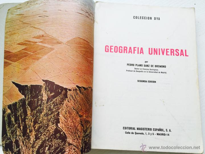 Libros de segunda mano: Geograf&iacute;a Universal - Pedro Plans - A&ntilde;o 1968 - Foto 2