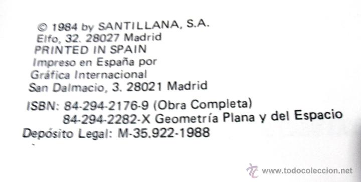 Libros de segunda mano: GEOMETRIA PLANA Y DEL ESPACIO, - Foto 3