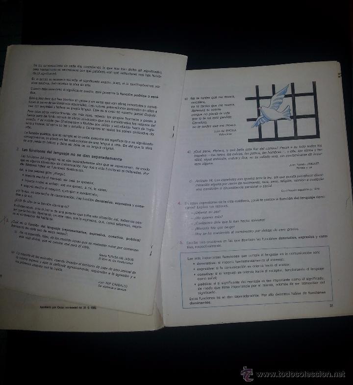 Libros de segunda mano: AULA DE LAS PALABRAS 8&ordm; EGB EDELVIVES 1992 - Foto 2