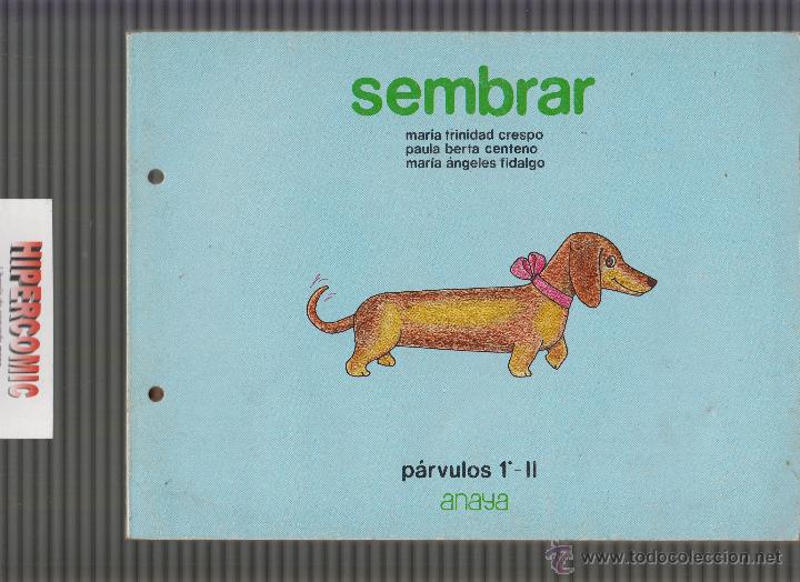 Libros de segunda mano: SEMBRAR , PARVULOS 1 - II -ED. ANAYA 1983 - Foto 1